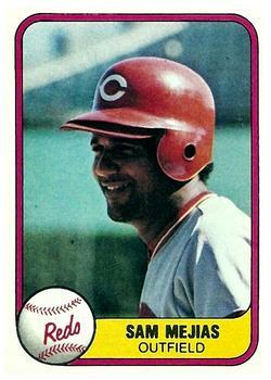 #219 Sam Mejias - Cincinnati Reds - 1981 Fleer Baseball