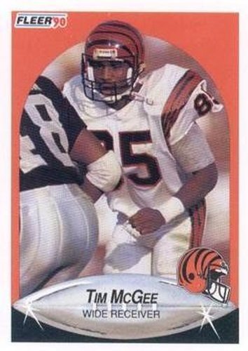 #219 Tim McGee - Cincinnati Bengals - 1990 Fleer Football