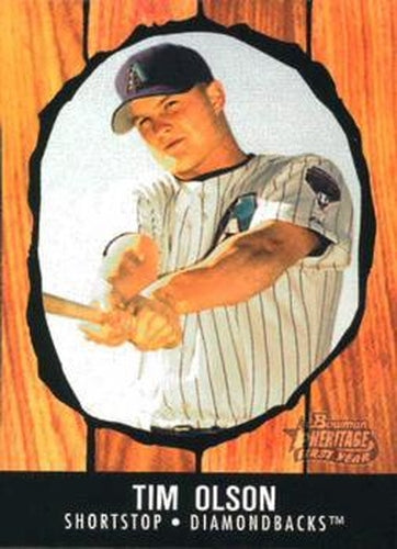 #219 Tim Olson - Arizona Diamondbacks - 2003 Bowman Heritage Baseball