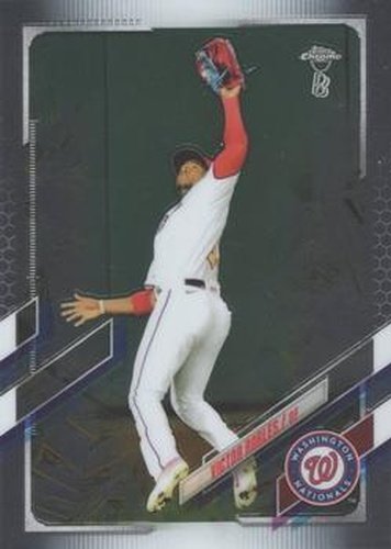 #219 Victor Robles - Washington Nationals - 2021 Topps Chrome Ben Baller Edition Baseball