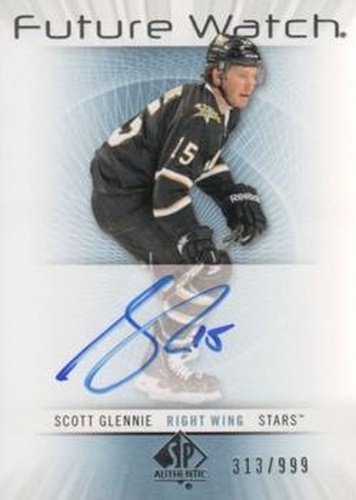 #219 Scott Glennie - Dallas Stars - 2012-13 SP Authentic Hockey