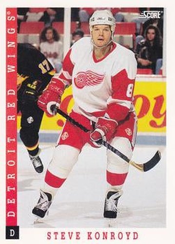 #219 Steve Konroyd - Detroit Red Wings - 1993-94 Score Canadian Hockey