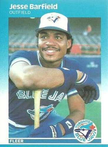 #219 Jesse Barfield - Toronto Blue Jays - 1987 Fleer Baseball