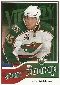 #219 Carson McMillan - Minnesota Wild - 2011-12 Upper Deck Victory Hockey