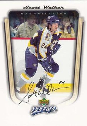 #219 Scott Walker - Nashville Predators - 2005-06 Upper Deck MVP Hockey