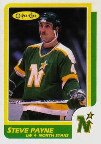 #219 Steve Payne - Minnesota North Stars - 1986-87 O-Pee-Chee Hockey