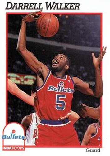#219 Darrell Walker - Washington Bullets - 1991-92 Hoops Basketball