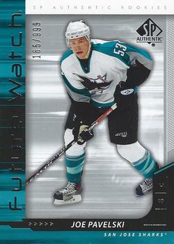 #219 Joe Pavelski - San Jose Sharks - 2006-07 SP Authentic Hockey