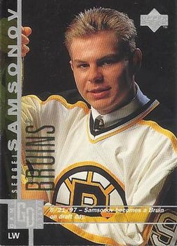 #219 Sergei Samsonov - Boston Bruins - 1997-98 Upper Deck Hockey