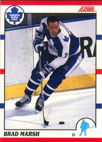 #219 Brad Marsh - Toronto Maple Leafs - 1990-91 Score Canadian Hockey