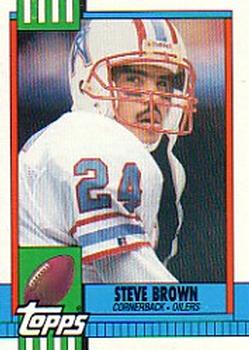 #219 Steve Brown - Houston Oilers - 1990 Topps Football