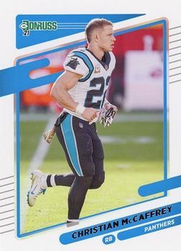 #219b Christian McCaffrey - Carolina Panthers - 2021 Donruss Football