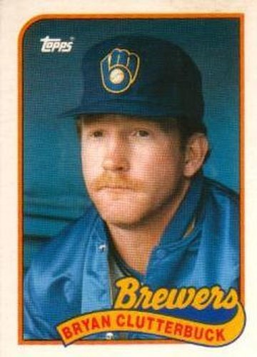 #21T Bryan Clutterbuck - Milwaukee Brewers - 1989 Topps Traded Baseball