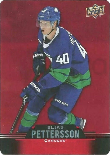 #DC-21 Elias Pettersson - Vancouver Canucks - 2020-21 Upper Deck Tim Hortons Hockey - Red Die Cut