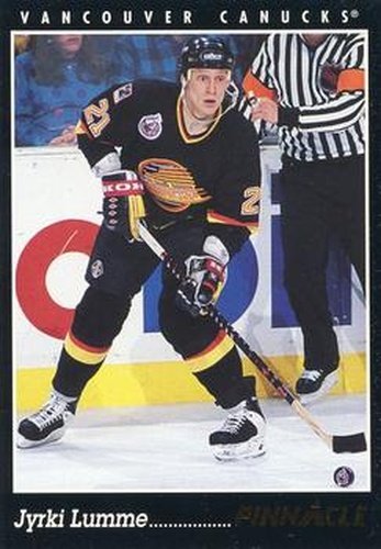 #21 Jyrki Lumme - Vancouver Canucks - 1993-94 Pinnacle Hockey