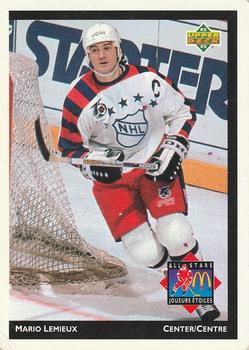 #McD-21 Mario Lemieux - Pittsburgh Penguins - 1992-93 Upper Deck McDonald's All-Stars Hockey