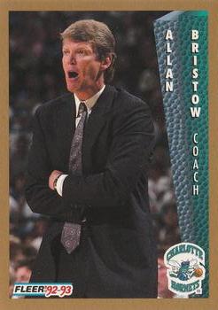 #21 Allan Bristow - Charlotte Hornets - 1992-93 Fleer Basketball