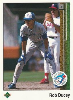 #721 Rob Ducey - Toronto Blue Jays - 1989 Upper Deck Baseball