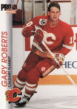 #21 Gary Roberts - Calgary Flames - 1992-93 Pro Set Hockey