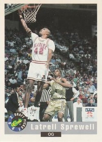 #21 Latrell Sprewell - Alabama Crimson Tide - 1992 Classic Draft Basketball