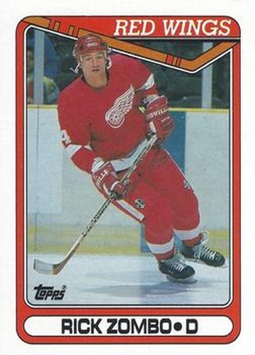 #21 Rick Zombo - Detroit Red Wings - 1990-91 Topps Hockey
