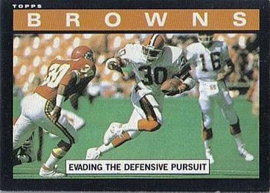 #221 Browns Team Leaders - Cleveland Browns - 1985 Topps Football