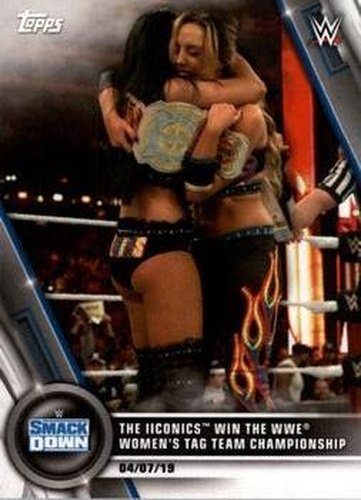 #21 The Iiconics Win the WWE Women's Tag Team Championship - 2020 Topps WWE Women's Division Wrestling