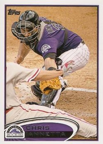 #21 Chris Iannetta - Colorado Rockies - 2012 Topps Baseball