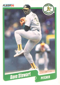 #21 Dave Stewart - Oakland Athletics - 1990 Fleer USA Baseball