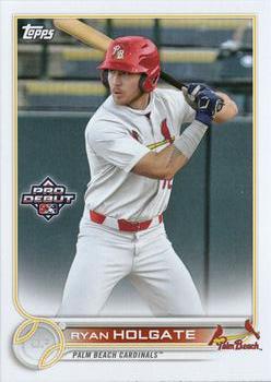 #PD-21 Ryan Holgate - Palm Beach Cardinals - 2022 Topps Pro Debut Baseball