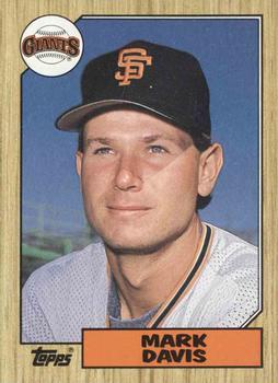 #21 Mark Davis - San Francisco Giants - 1987 Topps Baseball
