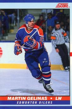 #21 Martin Gelinas - Edmonton Oilers - 1990-91 Score Young Superstars Hockey