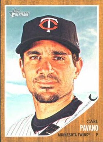 #21 Carl Pavano - Minnesota Twins - 2011 Topps Heritage Baseball