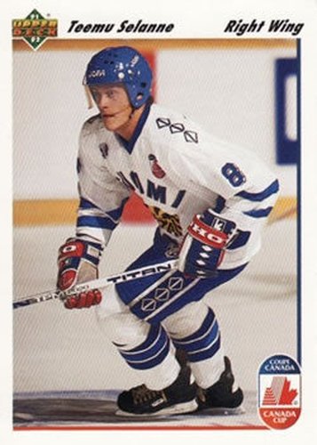 #21 Teemu Selanne - Finland - 1991-92 Upper Deck Hockey