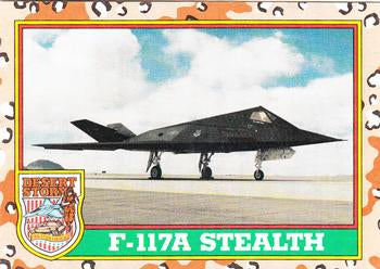 #21 F-117A Stealth - 1991 Topps Desert Storm