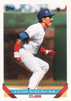 #21 Luis Salazar - Chicago Cubs - 1993 Topps Baseball