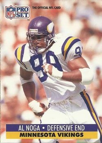 #221 Al Noga - Minnesota Vikings - 1991 Pro Set Football