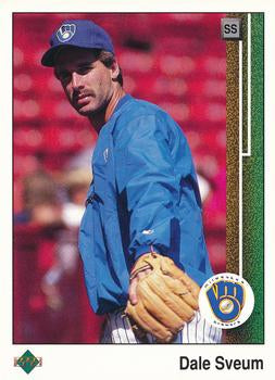 #421 Dale Sveum - Milwaukee Brewers - 1989 Upper Deck Baseball