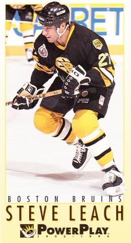#21 Steve Leach - Boston Bruins - 1993-94 Fleer PowerPlay Hockey