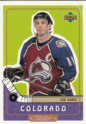 #21 Joe Sakic - Colorado Avalanche - 1999-00 Upper Deck Retro Hockey