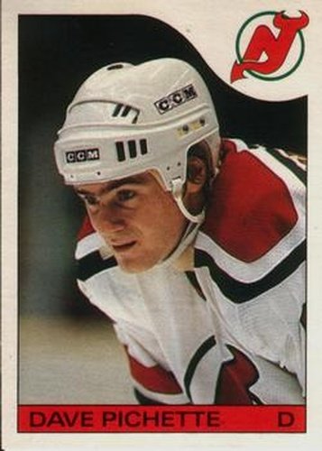 #21 Dave Pichette - New Jersey Devils - 1985-86 O-Pee-Chee Hockey