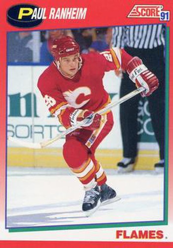 #21 Paul Ranheim - Calgary Flames - 1991-92 Score Canadian Hockey