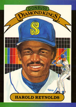 #21 Harold Reynolds - Seattle Mariners - 1989 Donruss Baseball