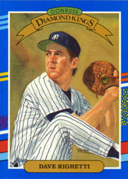 #21 Dave Righetti - New York Yankees - 1991 Donruss Baseball