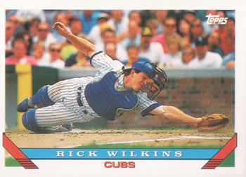 #721 Rick Wilkins - Chicago Cubs - 1993 Topps Baseball