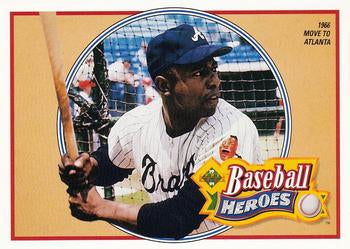 #21 Hank Aaron - Atlanta Braves - 1991 Upper Deck Baseball - Baseball Heroes: Hank Aaron