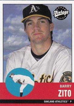 #21 Barry Zito - Oakland Athletics - 2001 Upper Deck Vintage Baseball