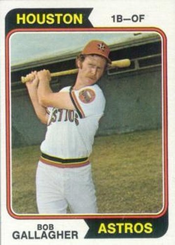 #21 Bob Gallagher - Houston Astros - 1974 Topps Baseball