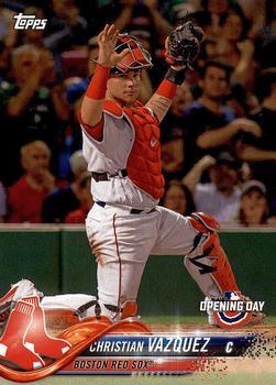 #21 Christian Vazquez - Boston Red Sox - 2018 Topps Opening Day Baseball