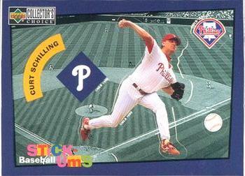 #21 Curt Schilling - Philadelphia Phillies -1998 Collector's Choice - Stick-Ums Baseball